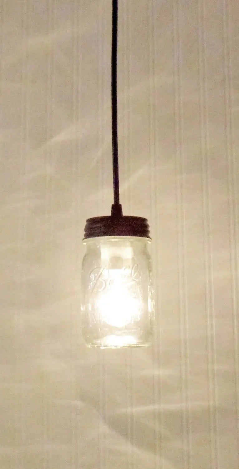Mason Jar Pendant Light Pint