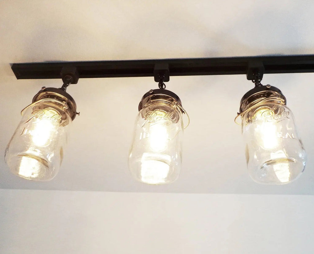Farmhouse Mason Jar Track Fixture