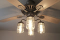 Vintage Mason Jar Light Kit for Ceiling Fan