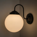 Large Modern Globe Wall Sconce