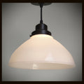Authentic Antique Milk Glass Pendant Light