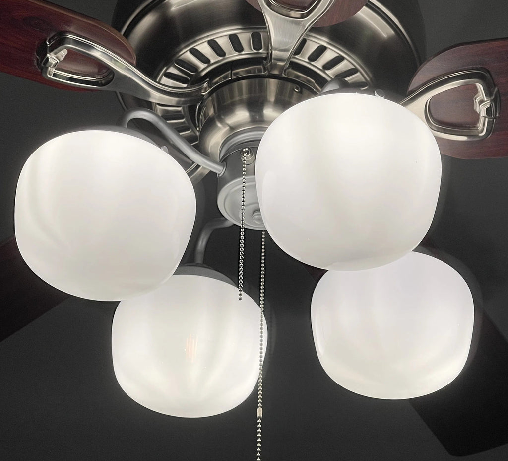 Schoolhouse Milk Glass Ceiling Fan Light