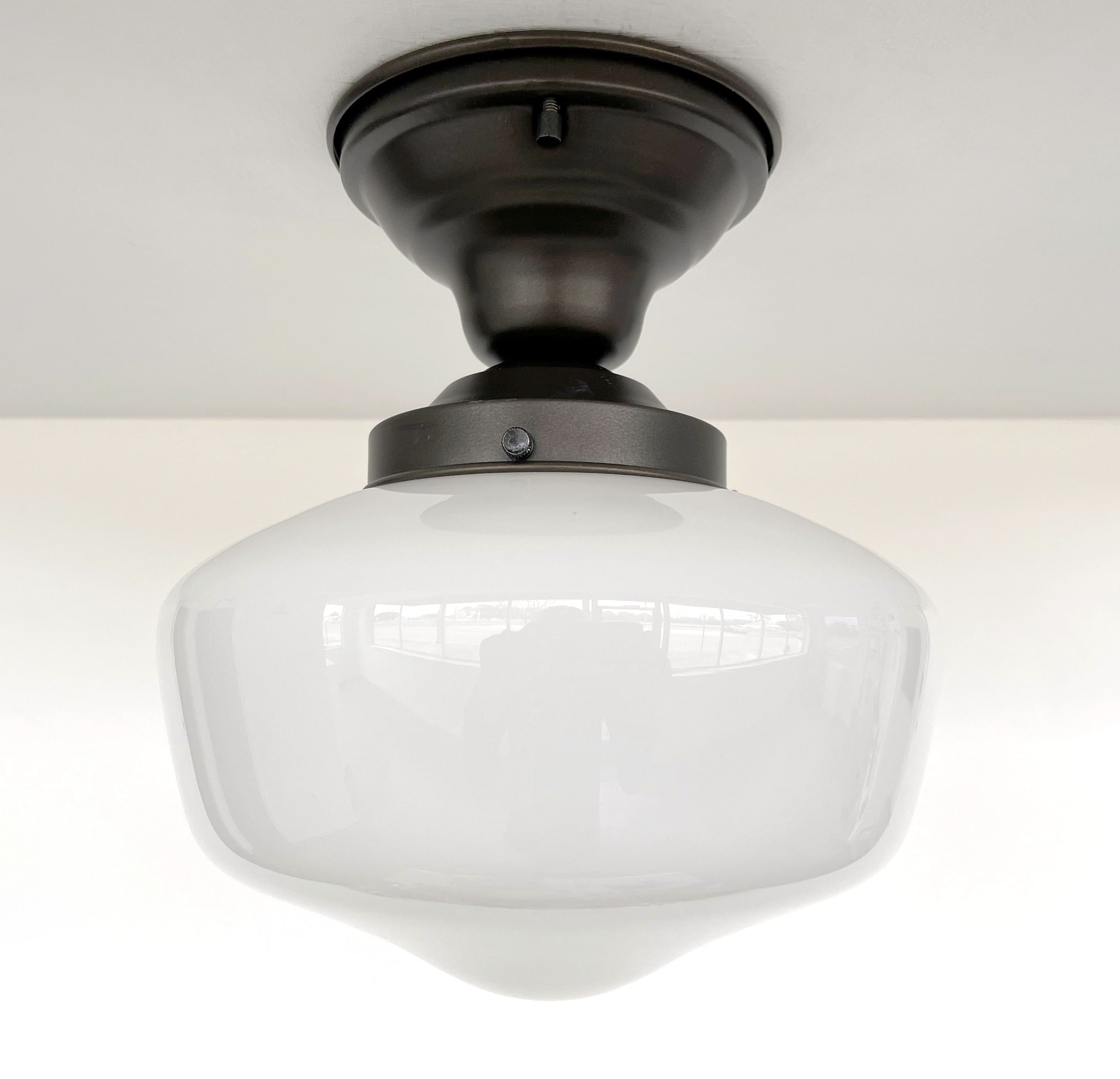 Schoolhouse Milk Glass Replacement Globe