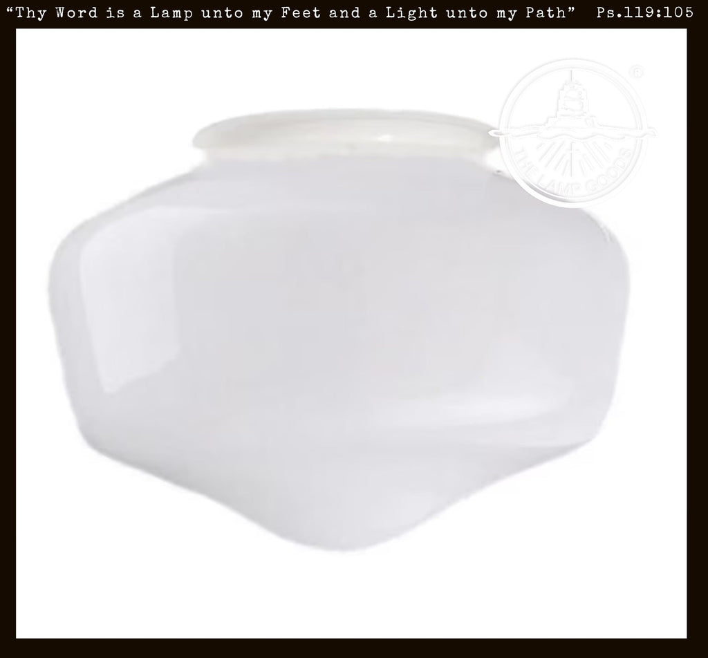 Schoolhouse Milk Glass Replacement Globe