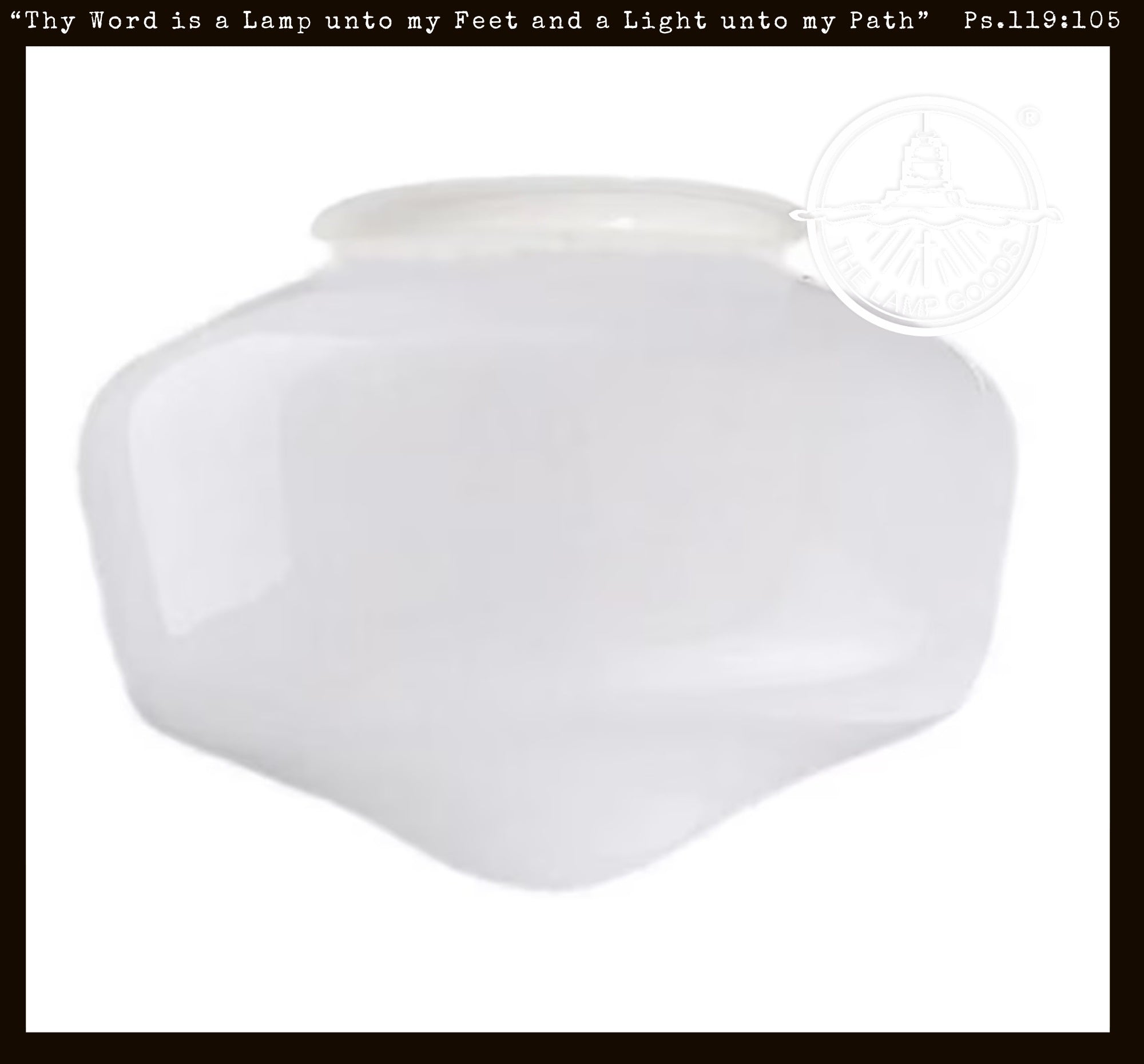 Schoolhouse Milk Glass Replacement Globe