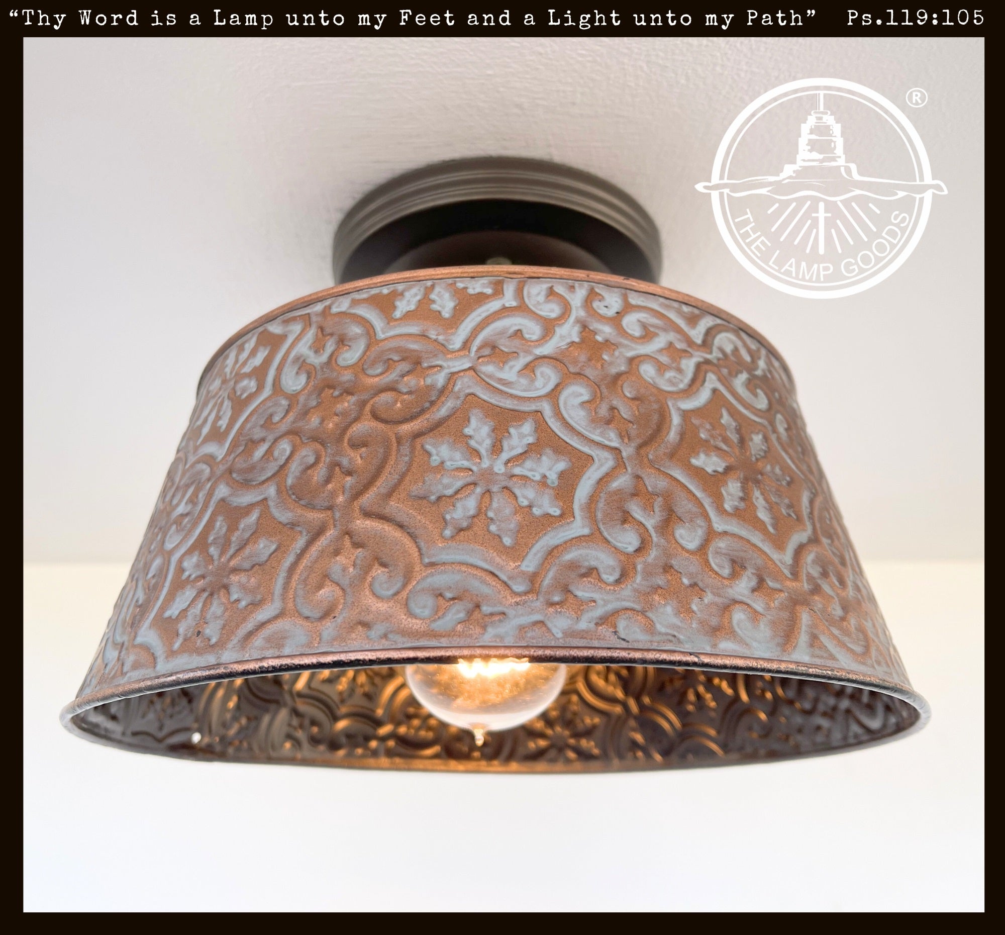 Farmhouse Copper Pendant Ceiling Light