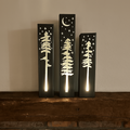 Pine Tree Night Sky Indoor Luminary Multiple Sizes