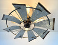 Farmhouse Galvanized Windmill Ceiling Light