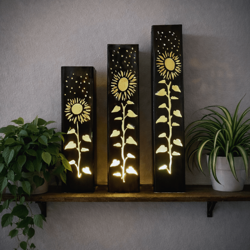 Sunflower Stars Indoor Luminary Multiple Sizes