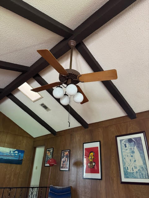 Modern Milk Glass Ceiling Fan Light